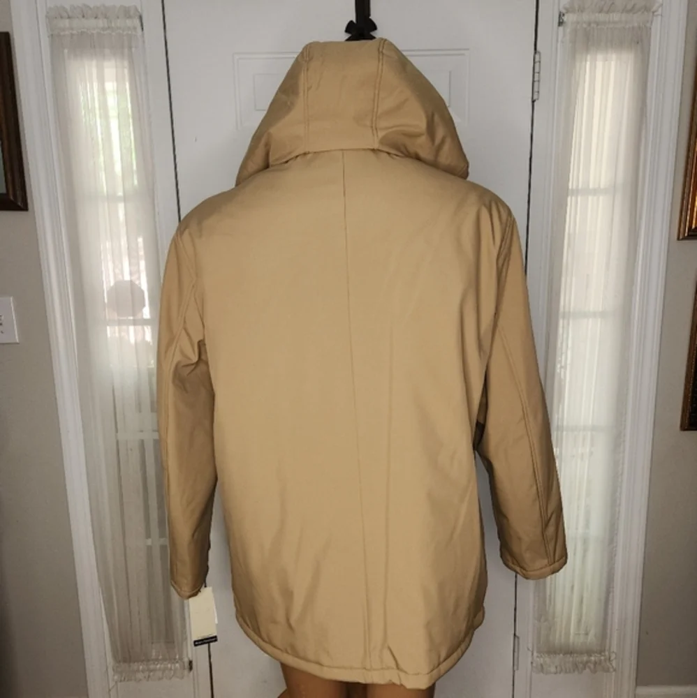 NWT Men's DOCKERS Hooded Water‎ Resistant Midweight Softshell Jacket Size XL